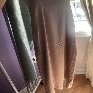 Babaton silk dress with leg slit